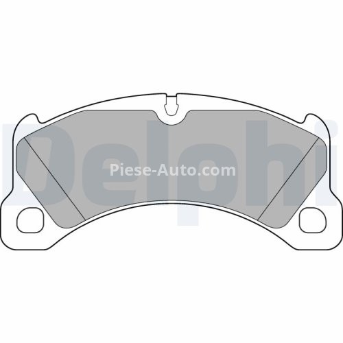 Set plăcuțe frână față, DELPHI (cu un tampon de amortizare), pentru: PORSCHE CAYENNE, MACAN 2.0-4.8 06.10-