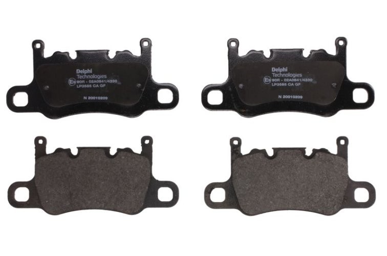 Set plăcuțe frână spate, DELPHI , pentru: PORSCHE 718 BOXSTER SPYDER, 718 CAYVW, 911, 911 SPEEDSTER, 911 TARGA, CAYENNE, CAYVW, PANAMERA, PANAMERA SPORT TURISMO 2.9-4.0H 08.13-