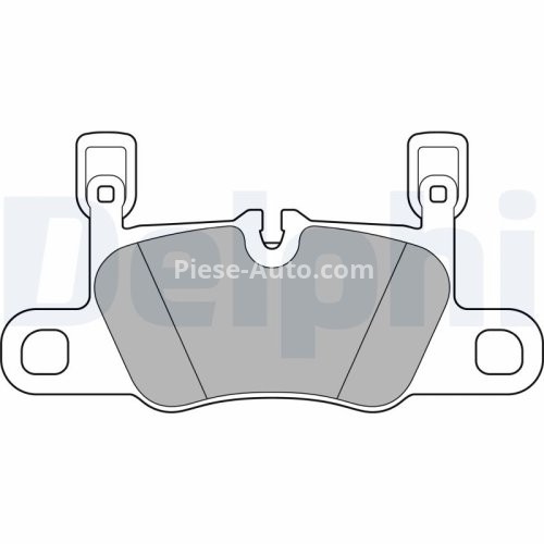 Set plăcuțe frână spate, DELPHI , pentru: PORSCHE 911, 911 TARGA 3.0 01.19-
