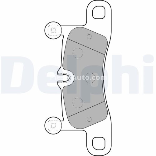 Set plăcuțe frână spate, DELPHI , pentru: PORSCHE CAYENNE; VW TOUAREG 2.9-4.8 01.10-