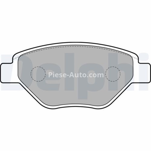 Set plăcuțe frână față, DELPHI , pentru: RENAULT MEGANE II 1.4 11.02-