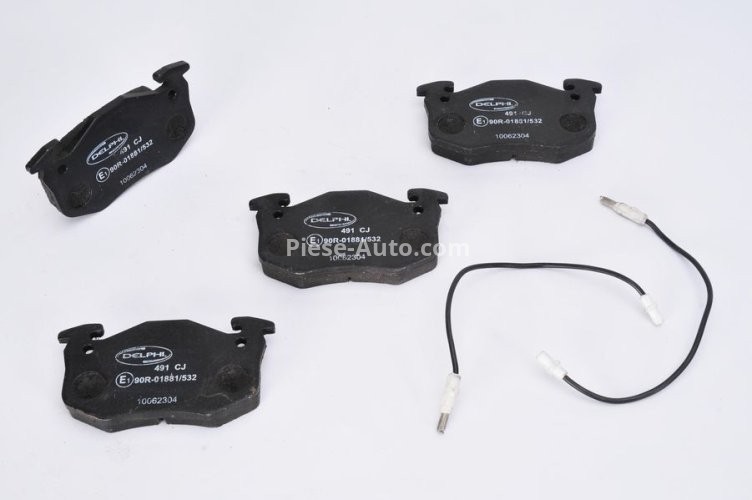 Set plăcuțe frână față, DELPHI , pentru: RENAULT CLIO I, RAPID/MINIVAN, SUPER 5, TWINGO I 1.0-1.6D 10.84-06.07
