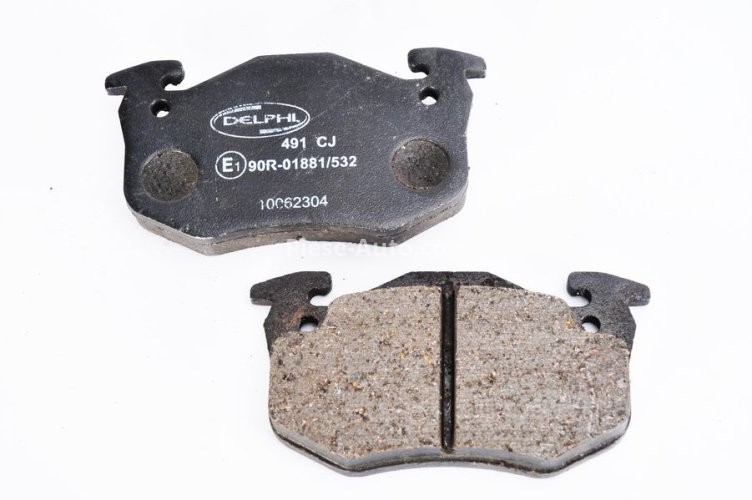 Set plăcuțe frână față, DELPHI , pentru: RENAULT CLIO I, RAPID/MINIVAN, SUPER 5, TWINGO I 1.0-1.6D 10.84-06.07