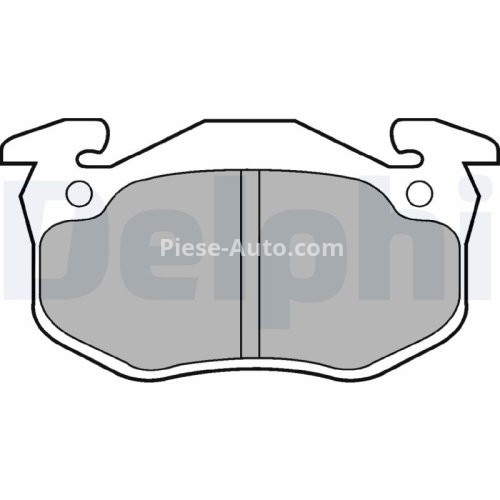 Set plăcuțe frână față, DELPHI , pentru: RENAULT CLIO I, RAPID/MINIVAN, SUPER 5, TWINGO I 1.0/1.1/1.2 10.84-06.07