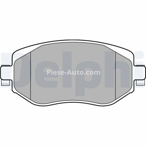Set plăcuțe frână față, DELPHI , pentru: RENAULT MEGANE IV 1.0-1.6 11.15-