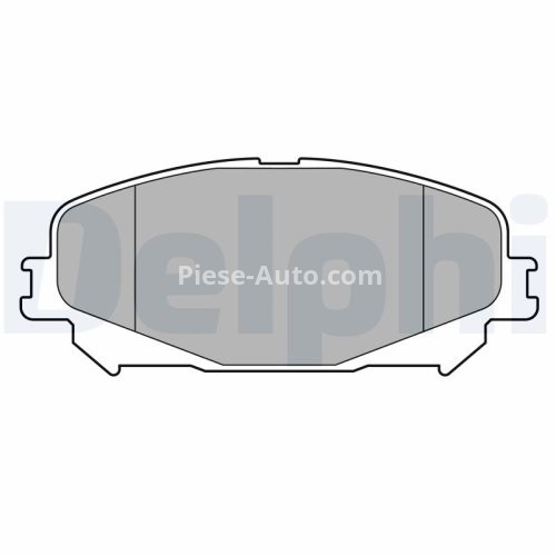 Set plăcuțe frână față, DELPHI (cu accesorii; cu un tampon de amortizare), pentru: RENAULT ARKANA I, CAPTUR II, ESPACE V, GRAND SCENIC IV, MEGANE IV, SCENIC IV, TALISVW 1.0-2.0D 02.15-