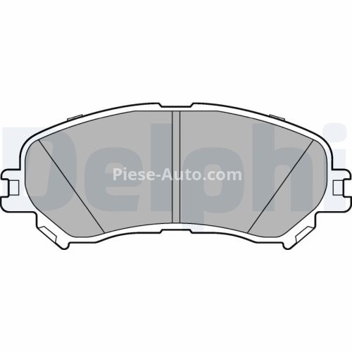 Set plăcuțe frână față, DELPHI (cu accesorii; cu un tampon de amortizare), pentru: RENAULT ESPACE V, GRAND SCENIC IV, MEGANE IV, SCENIC IV, TALISVW 1.2-2.0D 02.15-