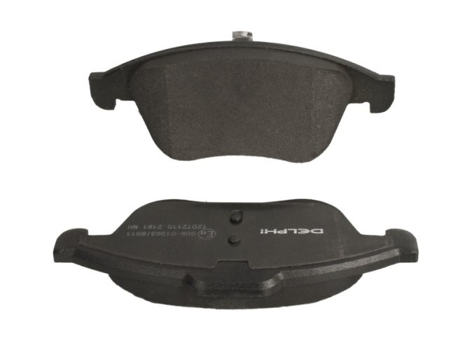 Set plăcuțe frână față, DELPHI (cu un tampon de amortizare), pentru: RENAULT CLIO IV, FLUENCE, GRAND SCENIC III, LAGUNA, LAGUNA III, LATITUDE, MEGANE, MEGANE III, SCENIC III 1.2-3.5 10.07-