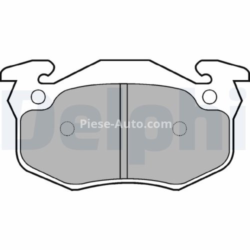 Set plăcuțe frână spate, DELPHI , pentru: RENAULT 19 I, 19 I CHAMADE, 19 II, 19 II CHAMADE, 19 II/HATCHBACK, CLIO I, CLIO II, MEGANE I, MEGANE I CLASSIC, MEGANE I COACH 1.2-2.0 07.88-07.09