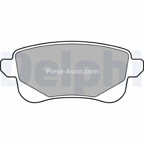 Set plăcuțe frână spate, DELPHI , pentru: RENAULT GRAND SCENIC III, SCENIC III 1.2-2.0D 02.09-