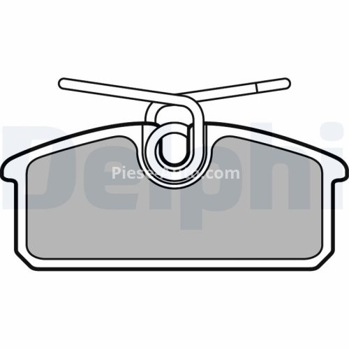 Set plăcuțe frână spate, DELPHI , pentru: RENAULT TWIZY Electric 04.12-