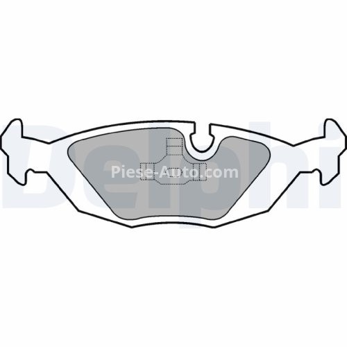 Set plăcuțe frână spate, DELPHI , pentru: VOLVO 440, 460, 480; SAAB 900 I, 9000 1.6-3.0 09.78-12.98