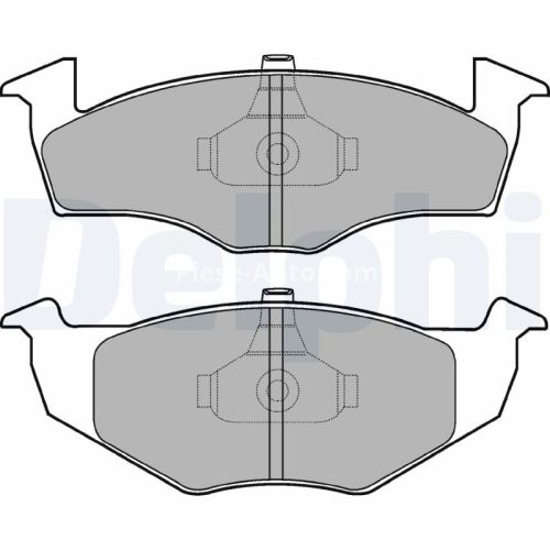 Set plăcuțe frână față, DELPHI , pentru: SEAT CORDOBA, CORDOBA VARIO, IBIZA II, TOLEDO I, TOLEDO II; VW GOLF III, POLO, POLO III CLASSIC, POLO/KOMBI, VENTO 1.4-1.9D 05.91-05.06