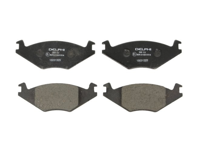 Set plăcuțe frână față, DELPHI , pentru: SEAT CORDOBA, IBIZA II; VW GOLF I, GOLF II, JETTA I, JETTA II, POLO, POLO CLASSIC, POLO II, POLO/KOMBI 1.0-1.9D 04.74-10.02