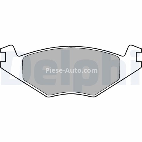 Set plăcuțe frână față, DELPHI , pentru: SEAT CORDOBA, IBIZA II; VW GOLF I, GOLF II, JETTA I, JETTA II, POLO, POLO CLASSIC, POLO II, POLO/KOMBI 1.0-1.9D 04.74-10.02