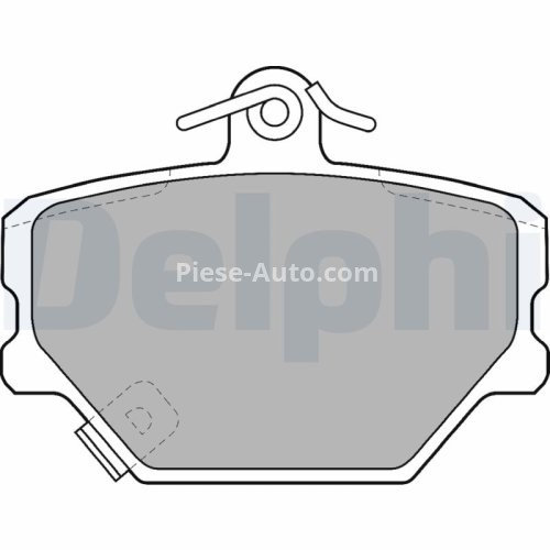 Set plăcuțe frână față, DELPHI , pentru: SMART CABRIO, CITY-COUPE, CROSSBLADE, FORTWO, ROADSTER 0.6-Electric 07.98-