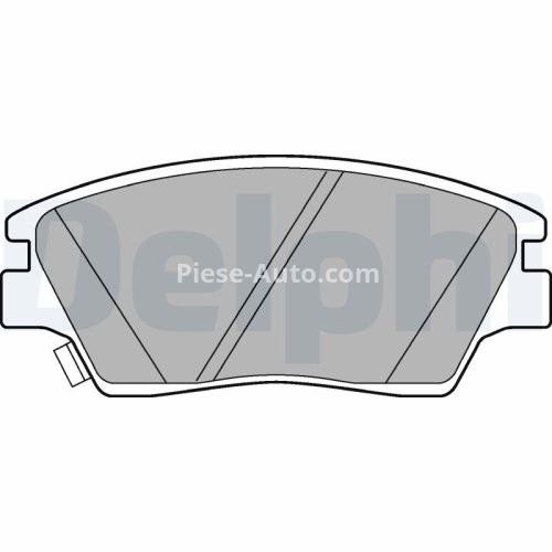 Set plăcuțe frână față, DELPHI , pentru: SSANGYONG TIVOLI, TIVOLI GRAND, XLV 1.2-1.6LPG 03.15-