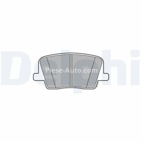 Set plăcuțe frână spate, DELPHI , pentru: SSANGYONG REXTON 2.0/2.2D 07.17-