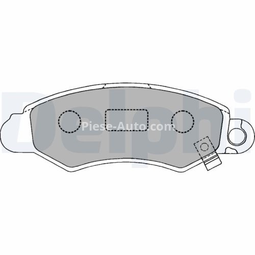 Set plăcuțe frână față, DELPHI , pentru: SUBARU JUSTY II, JUSTY III; SUZUKI SWIFT, SWIFT II 1.0-1.6 03.89-