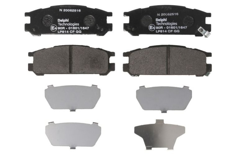 Set plăcuțe frână spate, DELPHI , pentru: SUBARU FORESTER, IMPREZA, LEGACY I, LEGACY II, LEGACY III, LEGACY IV, LEGACY OUTBACK, SVX 1.6-3.3 01.89-04.09