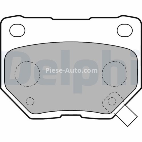Set plăcuțe frână spate, DELPHI , pentru: SUBARU IMPREZA 2.0 12.00-03.07