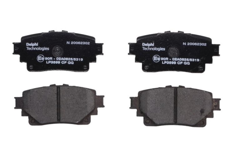 Set plăcuțe frână spate, DELPHI , pentru: SUZUKI ACROSS; TOYOTA BZ4X, HIGHLANDER, RAV 4 V 2.0-Electric 12.18-