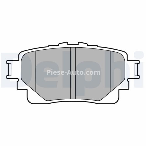Set plăcuțe frână spate, DELPHI , pentru: SUZUKI ACROSS; TOYOTA BZ4X, HIGHLANDER, RAV 4 V 2.0-Electric 12.18-