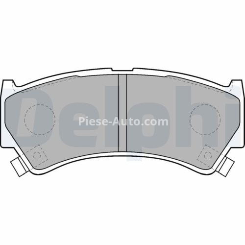 Set plăcuțe frână față, DELPHI , pentru: SUZUKI BALENO 1.3-1.9D 07.95-05.02