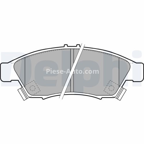 Set plăcuțe frână față, DELPHI , pentru: SUZUKI LIANA 1.3/1.4D/1.6 07.01-