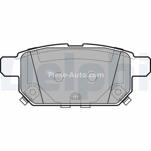 Set plăcuțe frână spate, DELPHI , pentru: SUZUKI BALENO, S-CROSS, SWIFT IV, SWIFT V, SX4 S-CROSS, VITARA 1.0-1.6D 10.10-