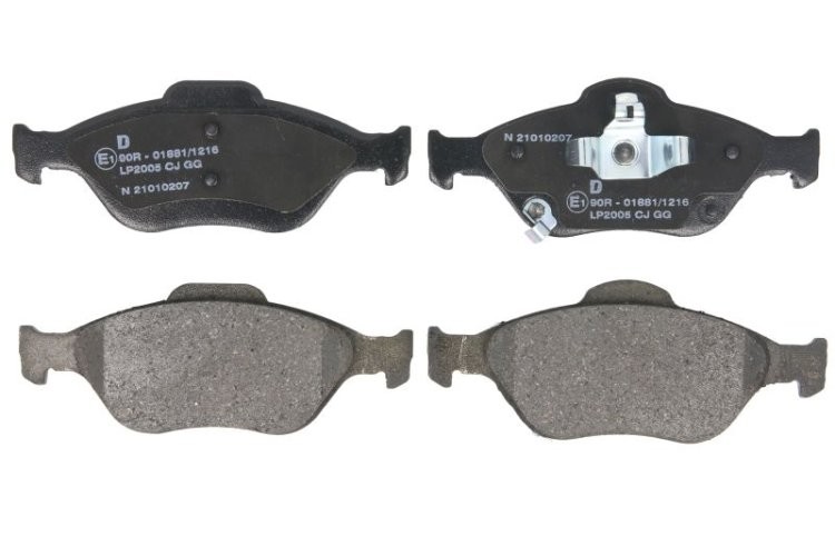 Set plăcuțe frână față, DELPHI , pentru:  TOYOTA IQ, RACTIS, YARIS, YARIS/HATCHBACK; ASTON MARTIN CYGNET 1.0-1.8 08.05-