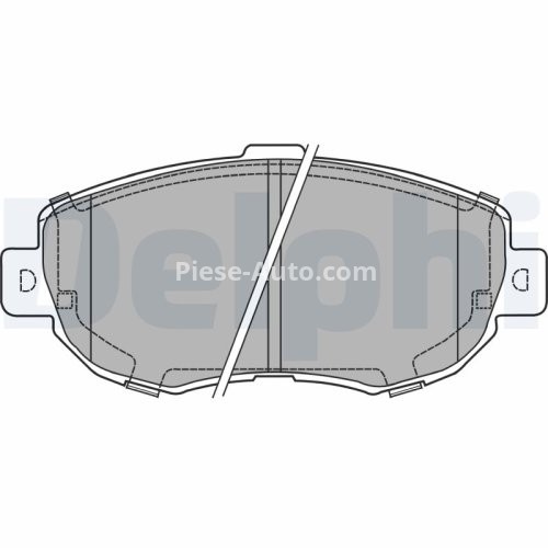 Set plăcuțe frână față, DELPHI , pentru: TOYOTA ALTEZZA, ALTEZZA GITA, ARISTO, CROWN, MARK II IX, MARK II VIII, SUPRA, VEROSSA 2.0-4.3 08.91-