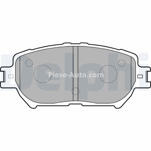 Set plăcuțe frână față, DELPHI , pentru:  TOYOTA CAMRY, CROWN, ISIS, MARK X I, WISH 1.8-3.3 08.01-08.14