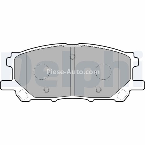 Set plăcuțe frână față, DELPHI , pentru: TOYOTA HARRIER, HIGHLANDER / KLUGER 2.4-5.0 02.03-