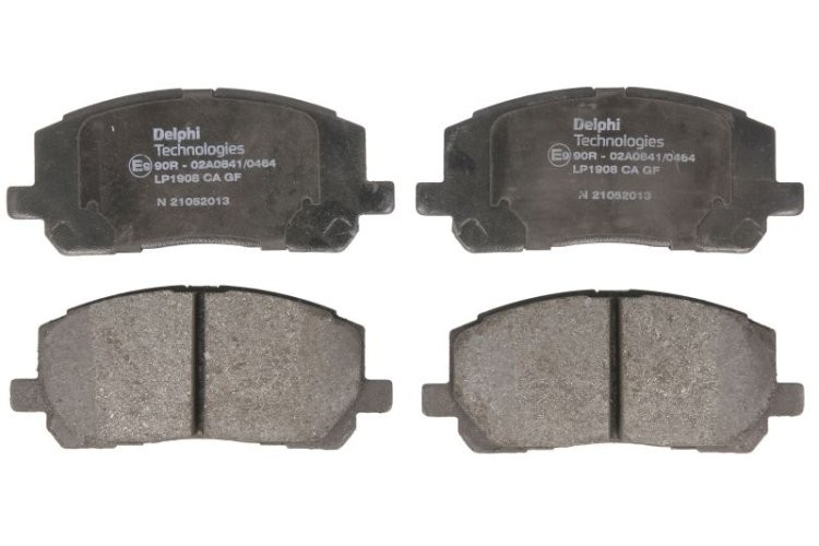 Set plăcuțe frână față, DELPHI , pentru: TOYOTA HIGHLANDER, HIGHLANDER / KLUGER 2.4/3.0/3.3 01.98-08.07