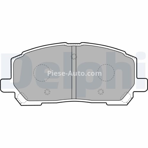 Set plăcuțe frână față, DELPHI , pentru: TOYOTA HIGHLANDER, HIGHLANDER / KLUGER 2.4/3.0/3.3 01.98-08.07