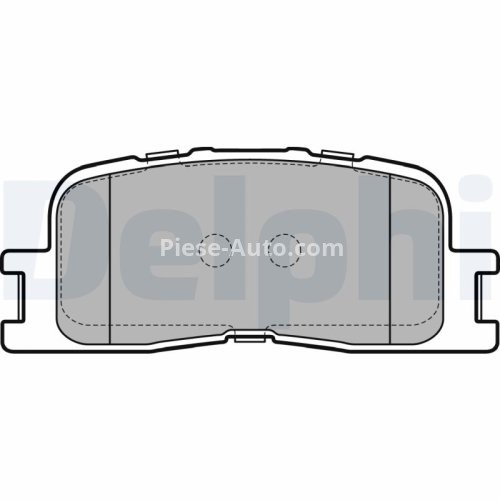 Set plăcuțe frână spate, DELPHI , pentru: TOYOTA CAMRY, HIGHLANDER / KLUGER 2.0-3.3 09.00-