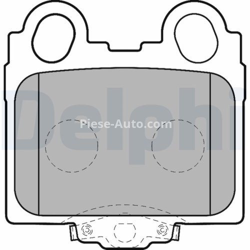 Set plăcuțe frână spate, DELPHI , pentru:  TOYOTA ALTEZZA, ARISTO, BREVIS, MARK II, MARK II IX, PROGRES, VEROSSA 2.0-4.3 08.97-07.10