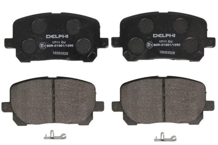 Set plăcuțe frână față, DELPHI , pentru: TOYOTA AVENSIS VERSO, NOAH/VOXY 1.8-2.4 05.01-12.10