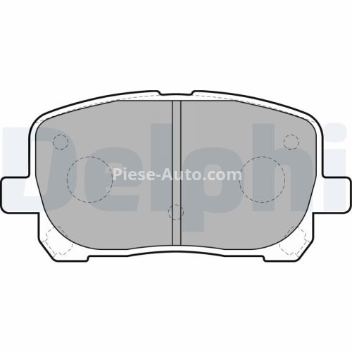 Set plăcuțe frână față, DELPHI , pentru: TOYOTA AVENSIS VERSO, NOAH/VOXY 1.8-2.4 05.01-12.10