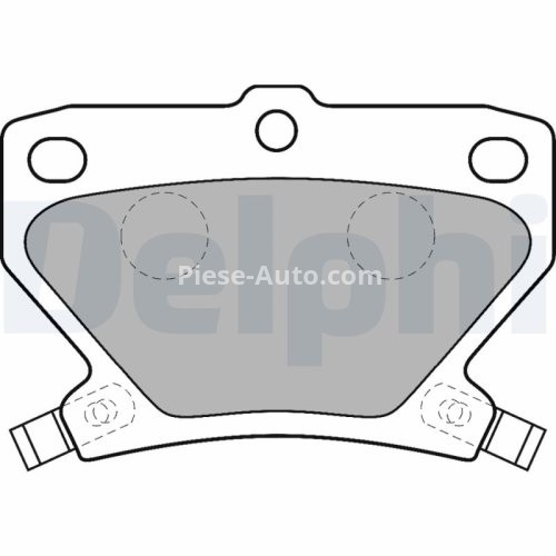 Set plăcuțe frână spate, DELPHI , pentru:  TOYOTA CAMRY, CELICA, COROLLA, COROLLA VERSO, IST, PRIUS, VIOS / SOLUNA VIOS, YARIS, YARIS VERSO 1.0-2.0D 10.82-12.09