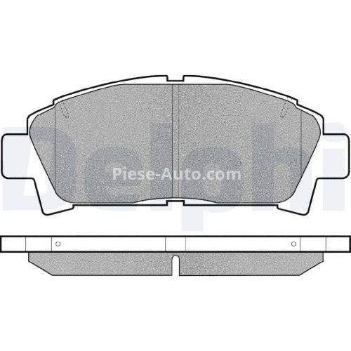Set plăcuțe frână față, DELPHI , pentru: TOYOTA AVENSIS, CALDINA, CARINA E VI, CELICA, MR2 II 1.6-2.0D 12.89-02.03