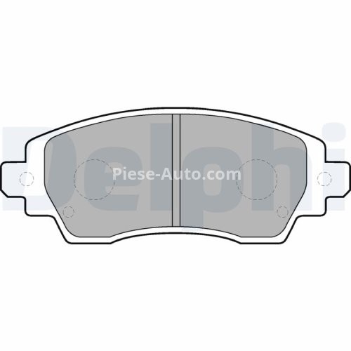 Set plăcuțe frână față, DELPHI , pentru: TOYOTA COROLLA, COROLLA/KOMBI, PICNIC 1.4-2.0D 05.95-01.02