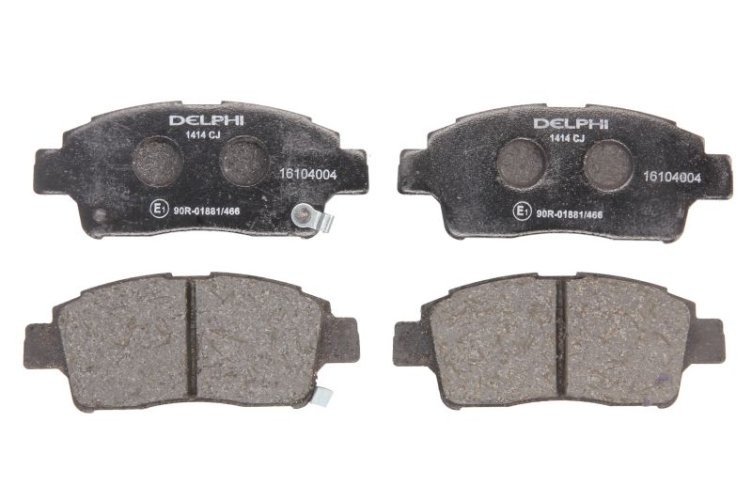 Set plăcuțe frână față, DELPHI , pentru: TOYOTA ECHO, PLATZ, PROBOX / SUCCEED, VIOS / SOLUNA VIOS, YARIS, YARIS VERSO 1.0-1.5 04.99-08.14