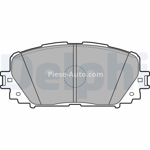 Set plăcuțe frână față, DELPHI , pentru: TOYOTA RACTIS, VERSO S, YARIS, YARIS/HATCHBACK 1.0-1.8 08.05-