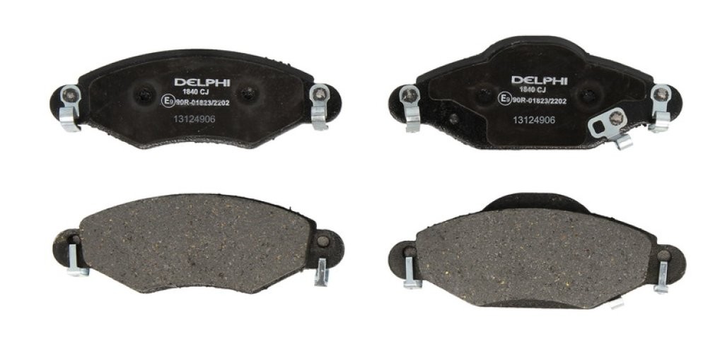 Set plăcuțe frână față, DELPHI , pentru: TOYOTA YARIS, YARIS VERSO 1.0-1.5 04.99-11.05