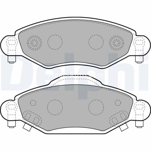Set plăcuțe frână față, DELPHI , pentru: TOYOTA YARIS, YARIS VERSO 1.0-1.5 04.99-11.05