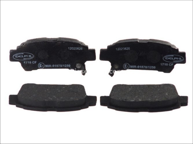 Set plăcuțe frână spate, DELPHI , pentru: TOYOTA ALPHARD I, AVENSIS VERSO, ISIS, NOAH/VOXY, PREVIA II, SIENNA, YARIS 1.4D-3.5 02.00-08.14