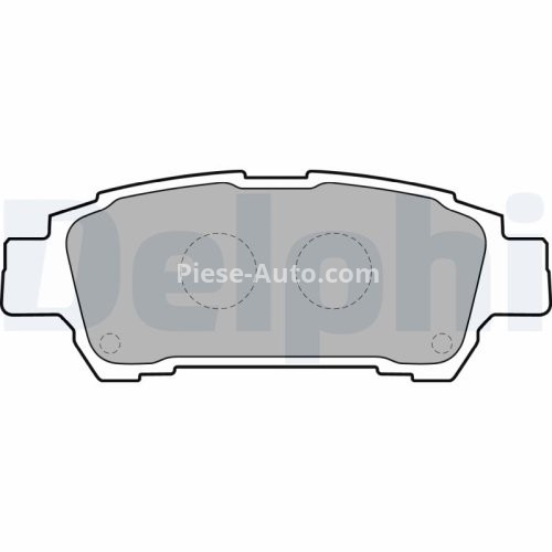 Set plăcuțe frână spate, DELPHI , pentru: TOYOTA ALPHARD I, AVENSIS VERSO, ISIS, NOAH/VOXY, PREVIA II, SIENNA, YARIS 1.4D-3.5 02.00-08.14