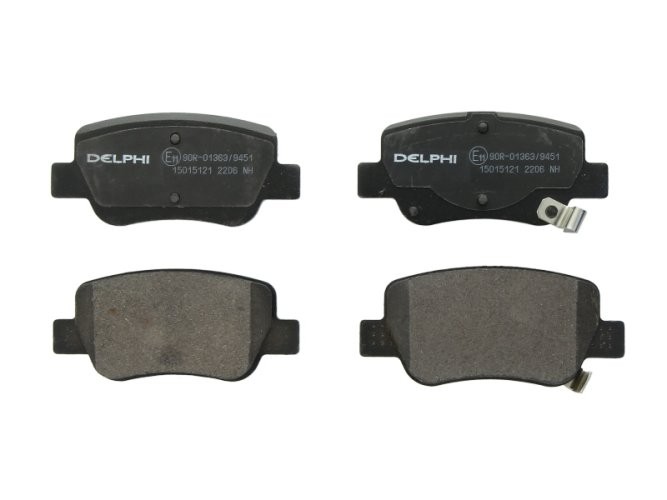 Set plăcuțe frână spate, DELPHI , pentru: TOYOTA AVENSIS 1.6-2.2D 11.08-10.18